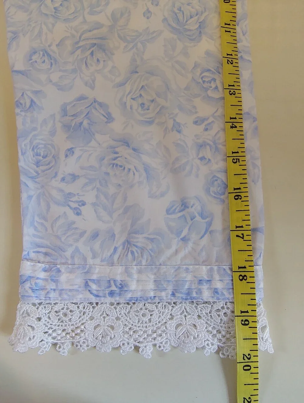 Eileen West 100% Cotton Lawn Nightgown & Robe Set Small Blue Floral Lace 2pc - Picture 12 of 16